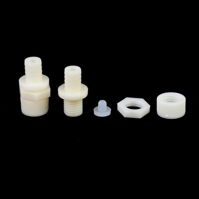 Serenophile Water Dispenser Drain Valve Head with 10mm Silicone Hose Connection, Leak-Proof Plastic Nut, Replacement Parts for Home Office, Water Cooler Accessories, White, 2 Pieces