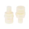 Serenophile Water Dispenser Drain Valve Head with 10mm Silicone Hose Connection, Leak-Proof Plastic Nut, Replacement Parts for Home Office, Water Cooler Accessories, White, 2 Pieces view 2