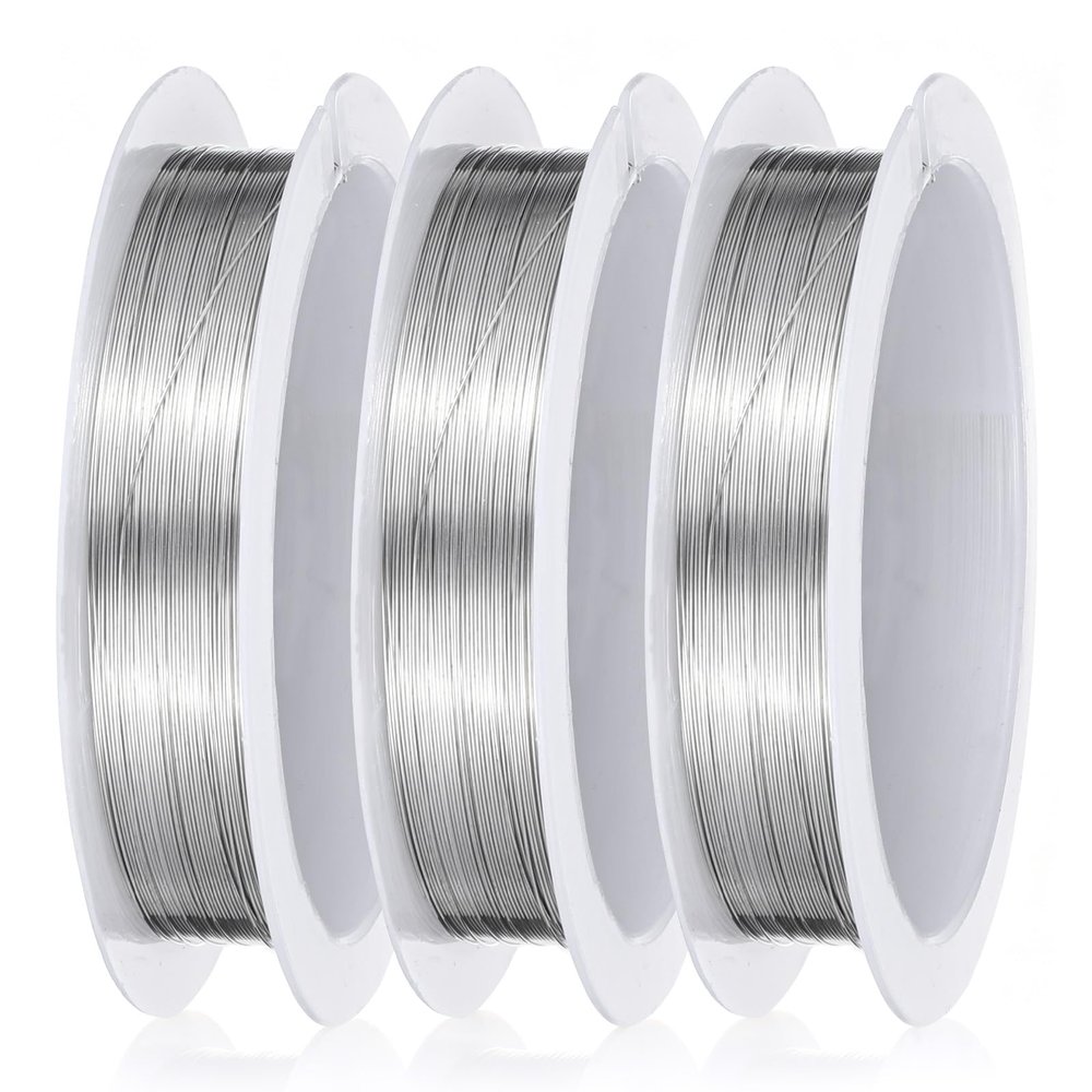 3 Rolls of Craft Wire for Jewelry Making