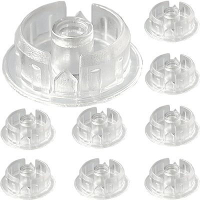 Serenophile 10-Pack Transparent End Caps for Blinds