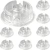 Serenophile 10-Pack Transparent End Caps for Blinds view 1