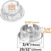 Serenophile 10-Pack Transparent End Caps for Blinds view 2