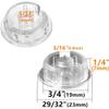 Serenophile 10-Pack Transparent End Caps for Blinds view 3