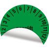 KSIGN “Inspected” Inspection Sticker 2026–2031, Green, Removable Film, 20 mm, 500/Roll view 3