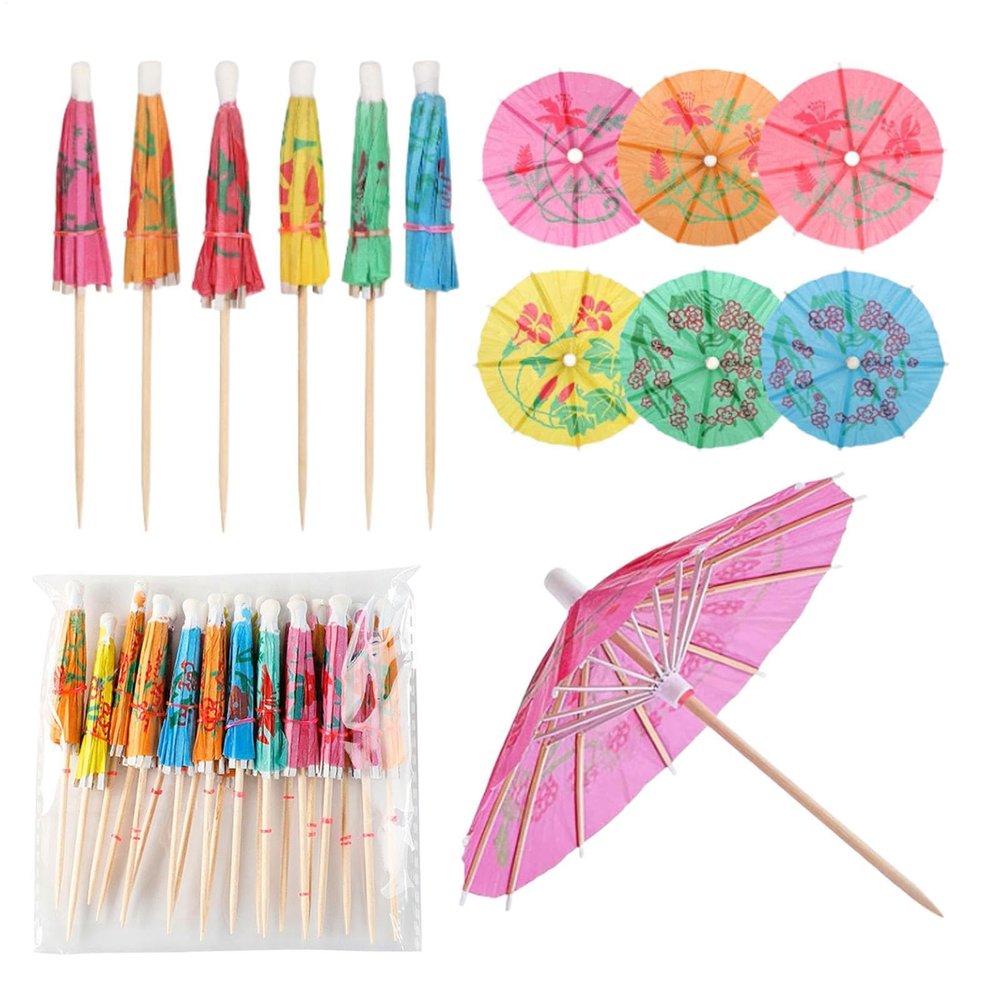 Wuquei 50 Pack Cocktail Umbrellas
