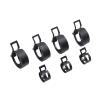 Spring Hose Clamps, 10-Pack, Black, M6–M30, Galvanized Steel (M25) view 1