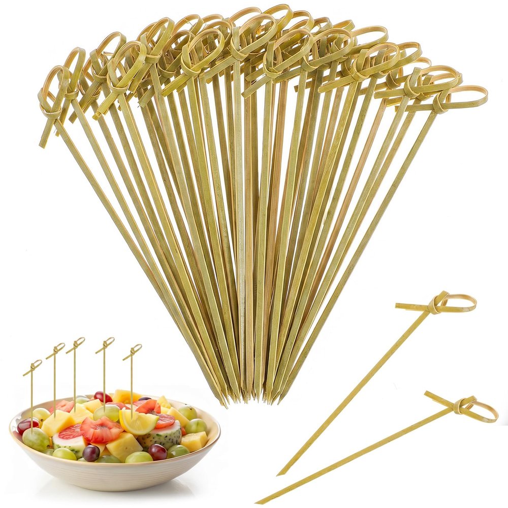 100 pcs Bamboo Cocktail Skewers 12cm