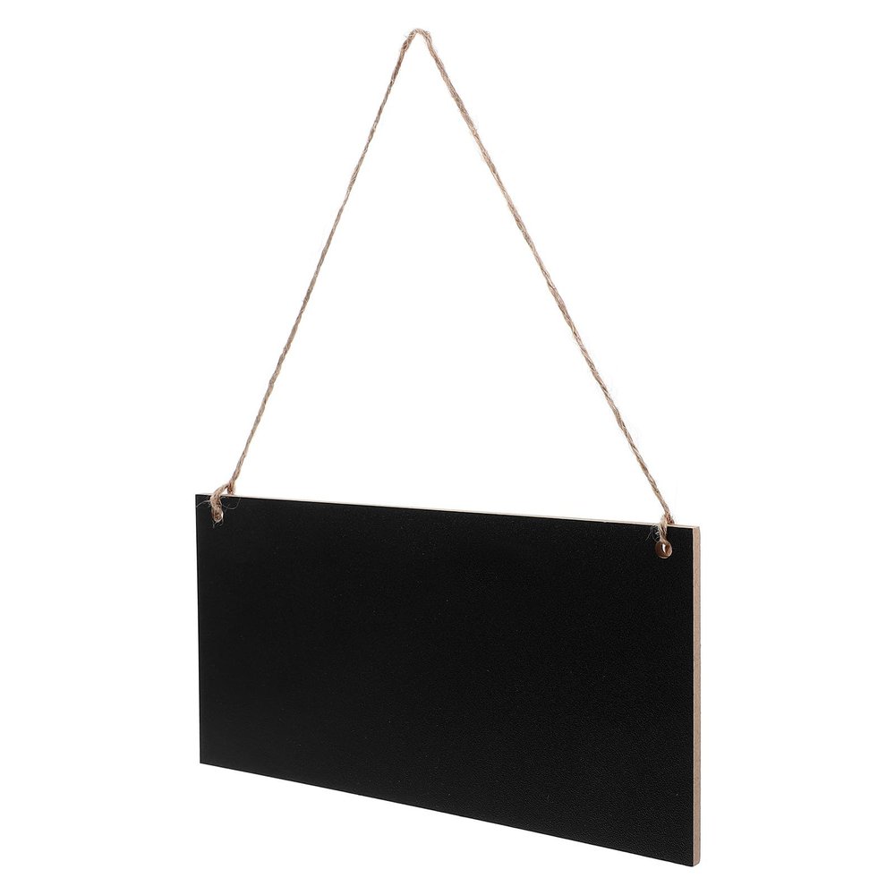 YARNOW Small Erasable Hanging Chalkboard, Rectangular Sign with Wear-Resistant Surface for Kitchen and Living Room Décor