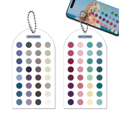 Color Analysis Template Cards - 2 Pieces