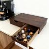 Aramox Coffee Capsule Drawer and Coffee Machine Stand, Composite Wood view 4