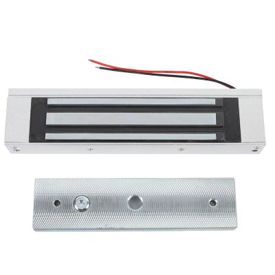 Walfront Electric Magnetic Lock, Aluminum Alloy, Waterproof, 396 lb Holding Force, 12 V, Electromagnetic Door Lock for Outward-Swinging Door Security Systems