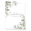 Eucalyptus Corner Wedding Invitations, A6, Set of 10 view 1