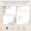 Eucalyptus Corner Wedding Invitations, A6, Set of 10 view 4