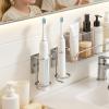 Wall Mount Toothbrush Holder - No Drill Stainless Steel view 2