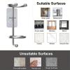 Wall Mount Toothbrush Holder - No Drill Stainless Steel view 4