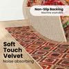 vidaXL MARSA Runner Rug Multicolored 80 x 350 cm Polyester and PVC view 4