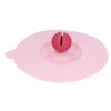 Riuulity Silicone Cup Lid, Food-Grade, Lightweight, Portable, Dustproof (PINK) view 1