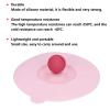 Riuulity Silicone Cup Lid, Food-Grade, Lightweight, Portable, Dustproof (PINK) view 2