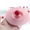 Riuulity Silicone Cup Lid, Food-Grade, Lightweight, Portable, Dustproof (PINK) view 3