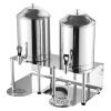 VNVFJKLO 16 L Commercial Stainless Steel Beverage Dispenser with Double Tanks view 1