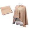 Walfront Heated Shawl, Soft Portable Heated Blanket, 3 Heat Settings for Home, Office, and Travel view 4