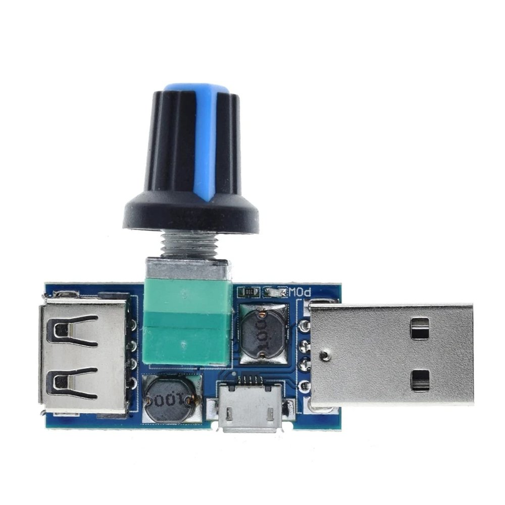ZEPFJHE USB Fan Speed Controller, 4V–12V, Manual Multi-Level Control