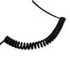 GRASAKY 3-Core 20 AWG Black Coiled Telescopic Spring Cable, 0.5 mm², Flexible Electrical Extension Cable (Stretches to 6 m) view 2