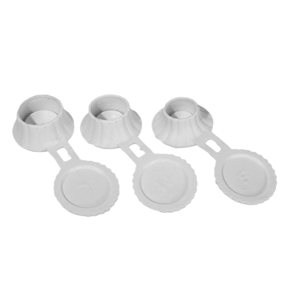 Upside Down Bottle Dispenser Caps, Leak-Proof Replacement Caps, 3 Pack
