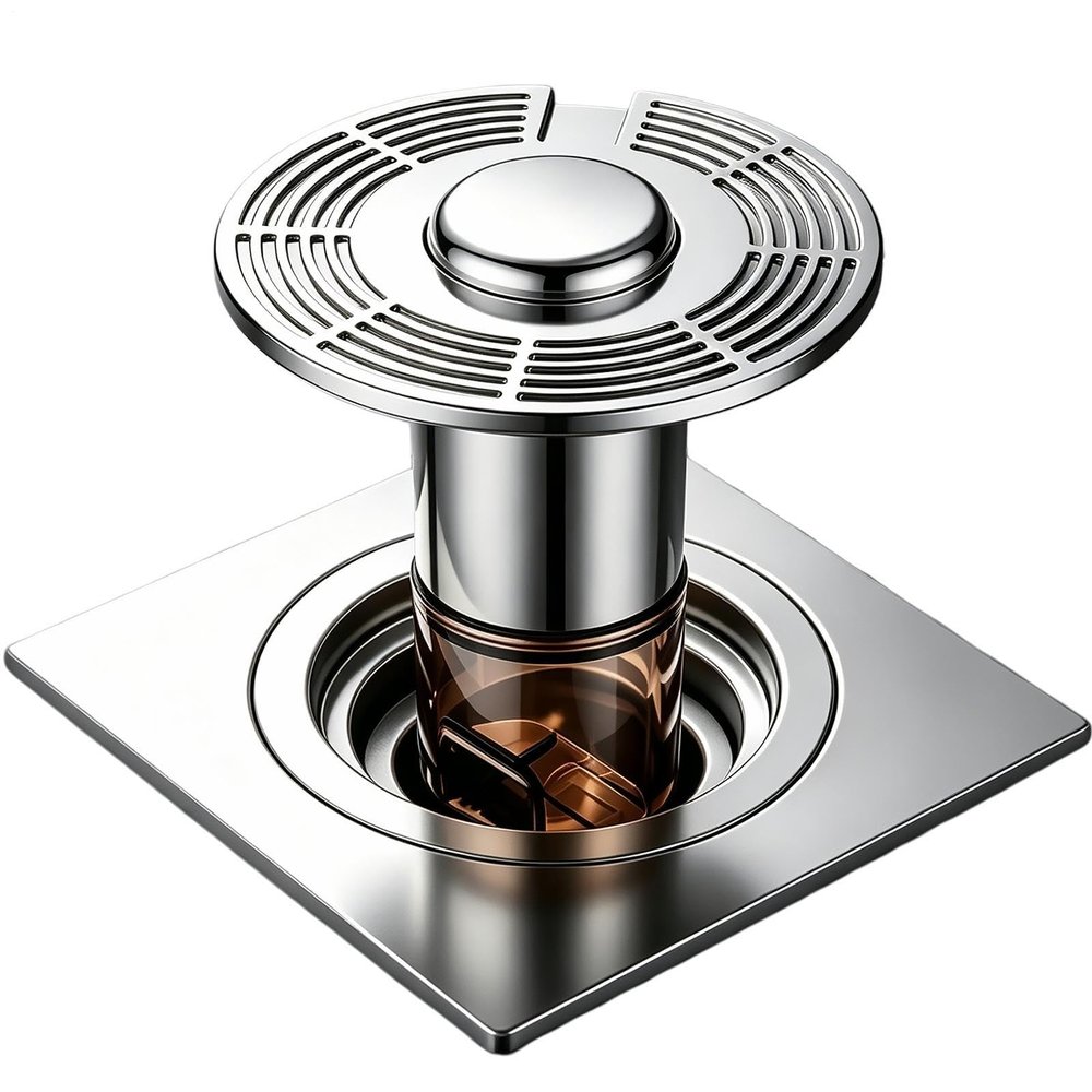 Shower Drain - 3.39x2.76 Inches Odor Control