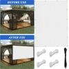 AUWUUA Small Rectangular Sun Shade Sail 1.4 x 1.6 m, White view 3