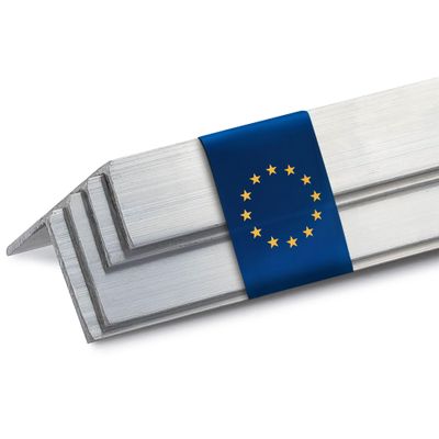 Stahl-Shop24 40 × 40 × 5 mm Aluminum Angle, 2000 mm, AlMgSi0.5, Raw