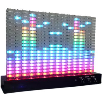 OSPSHPG 14-Band Spectrum Analyzer, LED Music Spectrum Light, 16 Million Colors, Acrylic Lamp Base