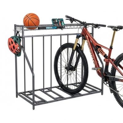 Relaxdays Floor Bike Rack for 4 Bikes, Anthracite