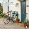 Relaxdays Floor Bike Rack for 4 Bikes, Anthracite view 3