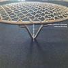 Round BBQ Grill Grate, 304 Stainless Steel, Reusable, Fire Pit Grate with Legs, Nonstick, Multifunctional Steaming and Cooling Rack, 42.5 cm view 4