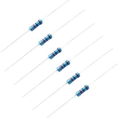 RISWEKFW 50-Piece 1/2 W Carbon Film Resistor Set, Four-Color, Round, 1 M to 8.2 M (5.1 M)