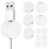 Healvian 6-Pack Magnetic ABS Cable Clips with Adhesive Backing, White view 1