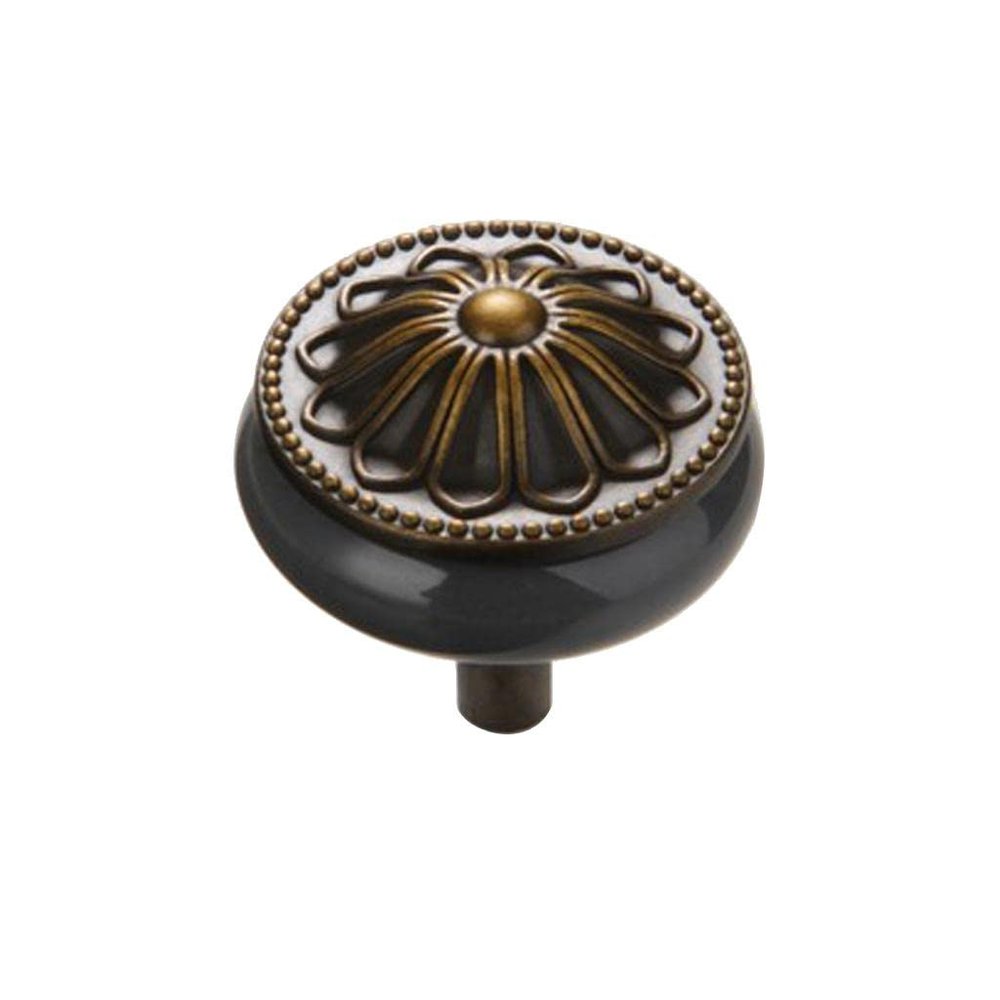 Jugutyeg Round Drawer Pull Handle Metal Retro Style