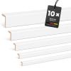 KGM Angle Strips – Solid White-Painted Pine Wood – 2400 x 33 x 19 mm – 10-Pack view 1