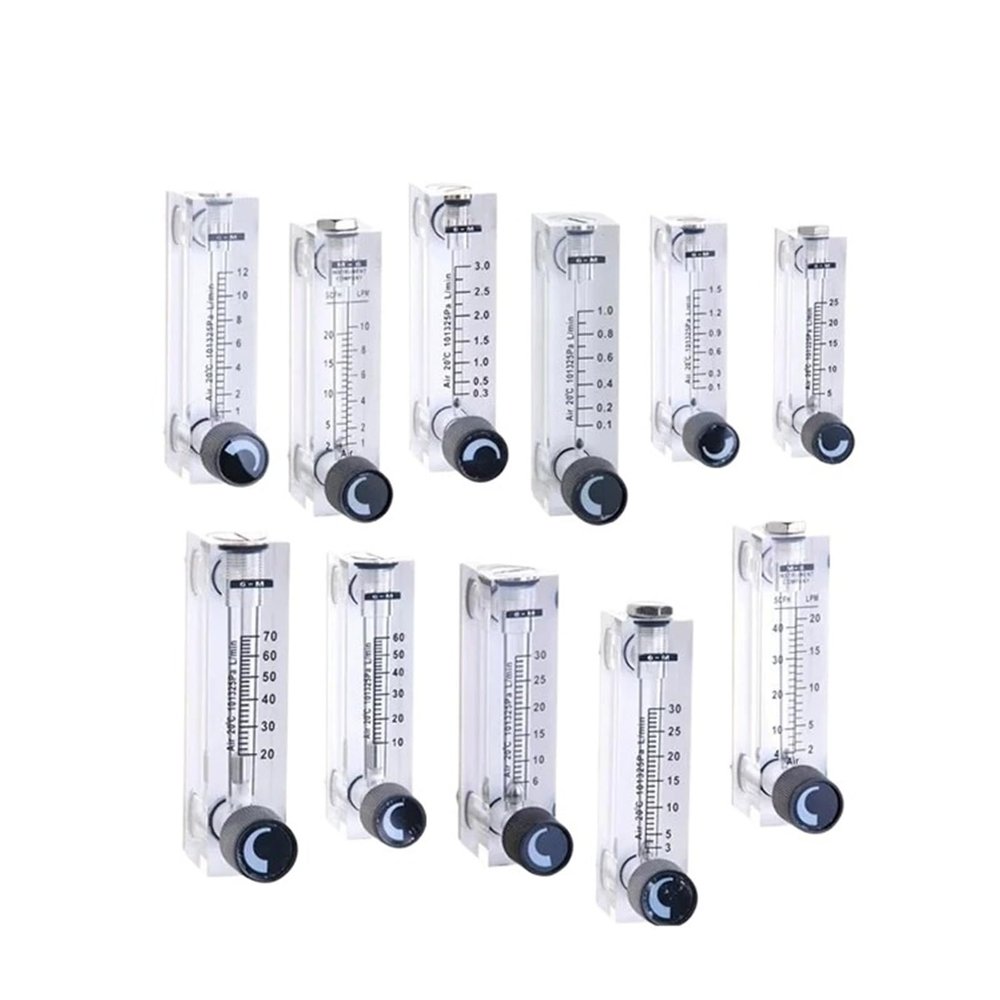 Mass Airflow Meter, Rotameter, 10–100 L/min for Accurate Measurement in Industrial, Laboratory, and HVAC Applications, 10 Flip-Top Packs