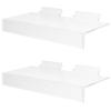 SECFOU Clear Acrylic Wall-Mounted Shoe Holders, 2-Pack view 1