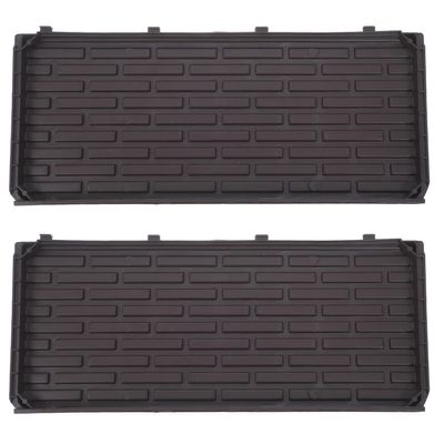 TOYANDONA 2-Pack Coffee-Colored Plastic Side Panels for Planter Boxes