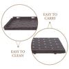 TOYANDONA 2-Pack Coffee-Colored Plastic Side Panels for Planter Boxes view 3