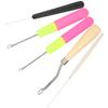 RIZGHWOY 5-Piece Latch Hook Set, Crochet Tools and Rug-Making Accessories with Wood, Plastic and Aluminum Alloy Hooks view 2