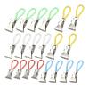 20 Colorful Stainless Steel Towel Clips for Kitchen and Bathroom view 1