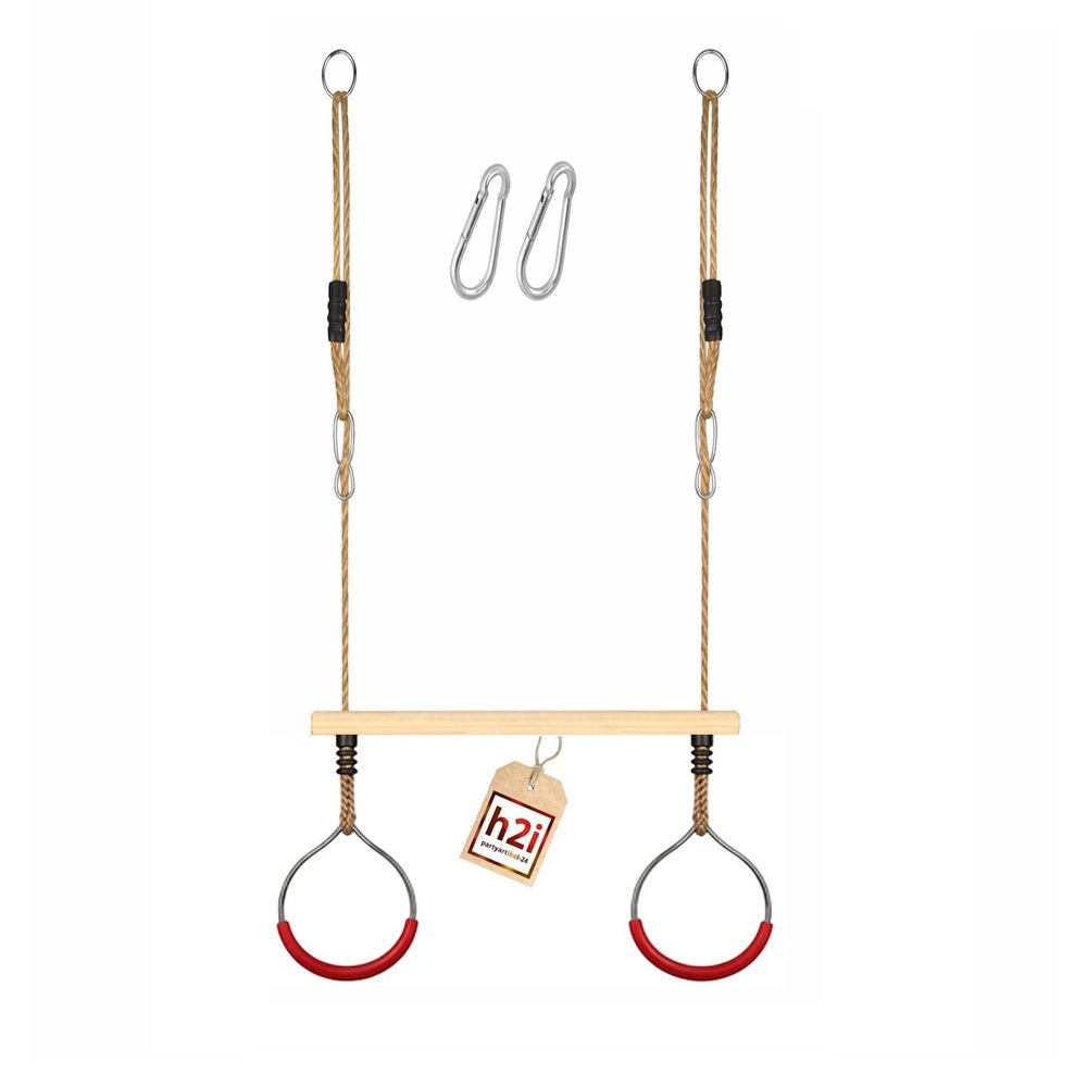 h2i Trapeze Swing with Gymnastics Rings