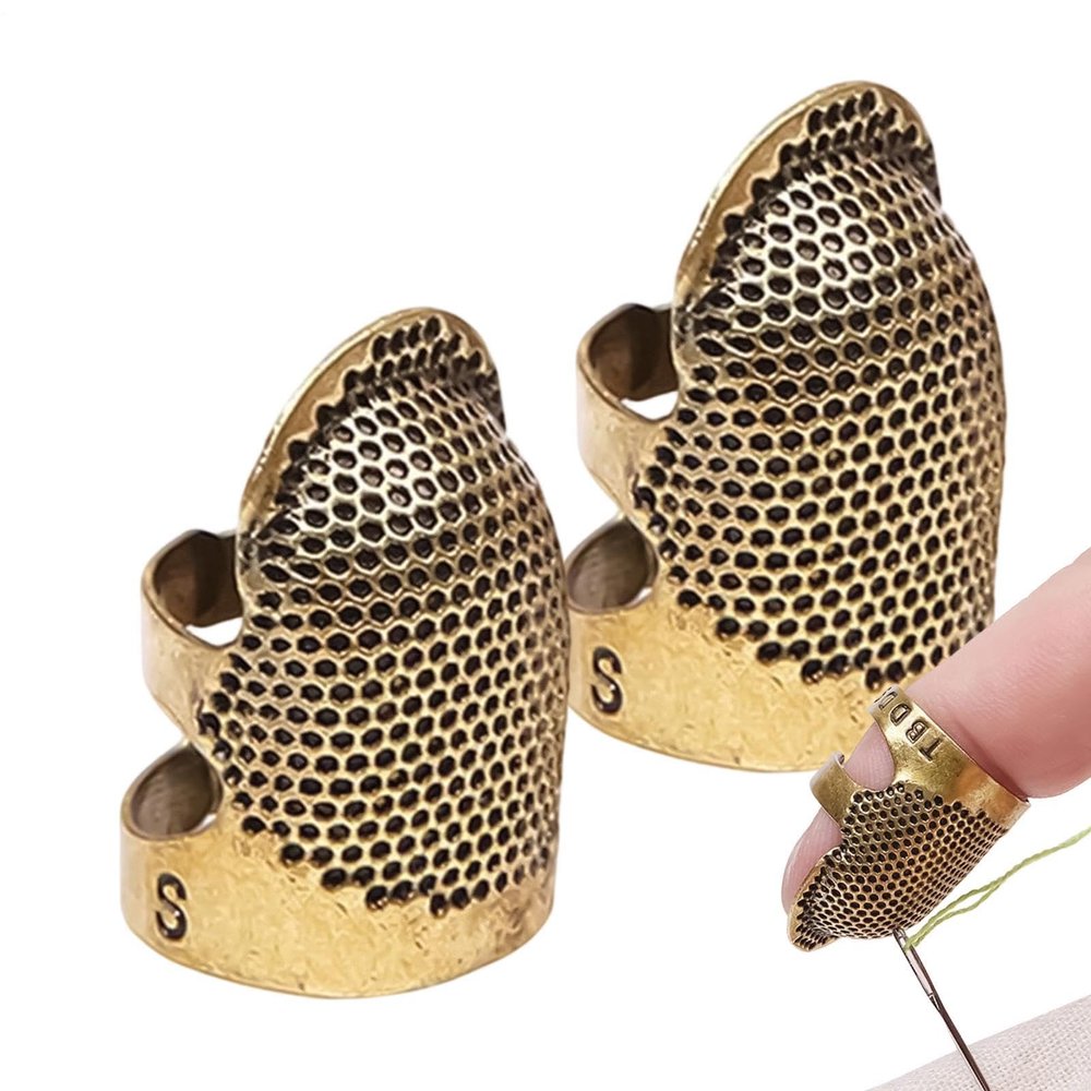 Thimble Set, Metal Finger Protector Tool