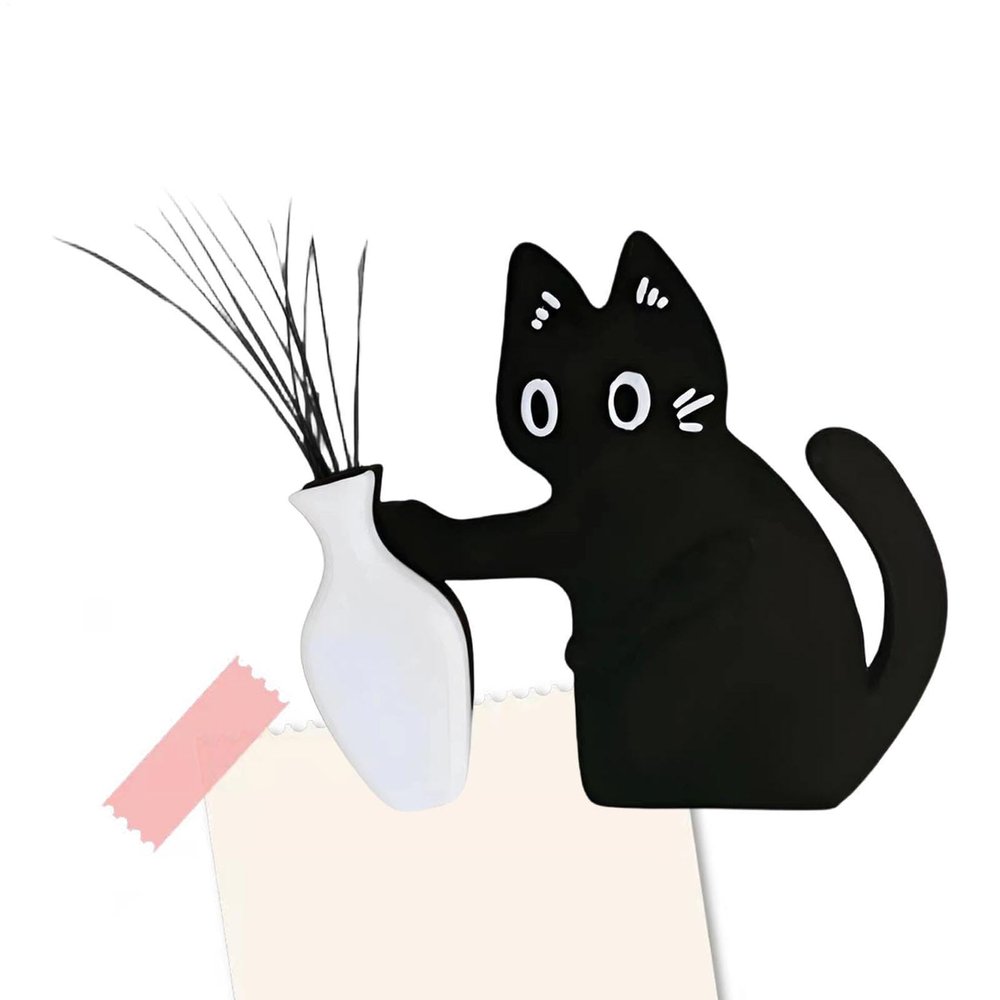 Magnetic Cat Vase