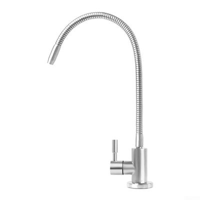 Stainless Steel Gooseneck Faucet for Reverse Osmosis Systems