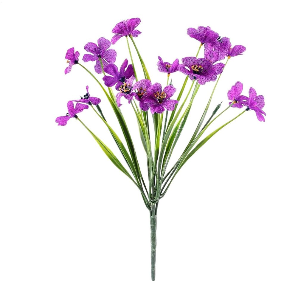 Artificial Violet Plant Decor